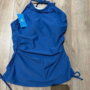 NWT Cupshe Blue Women's Tankini Top